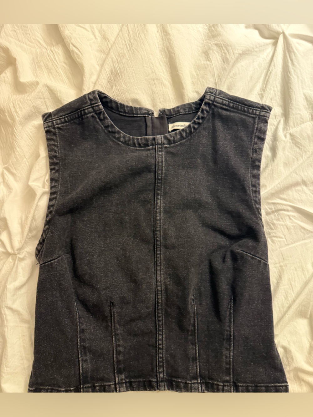 Abercrombie & Fitch Slim Black Denim Top